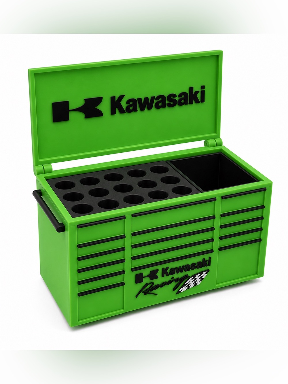 Kawasaki Mini Toolbox Pen And Trinket Holder Desk Top Organizer